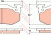 Гальмівні колодки, дискові TRW GDB1305 (фото 1)