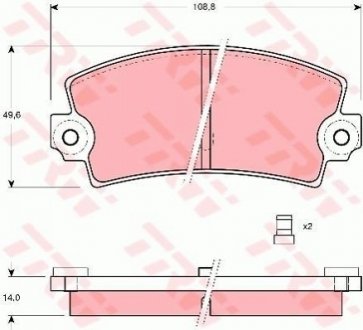Гальмівні колодки, дискові TRW GDB149 (фото 1)