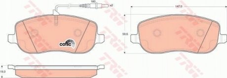 Колодки тормозные TRW GDB1503 (фото 1)