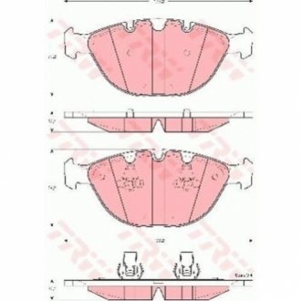 Гальмівні колодки, дискові TRW GDB1529 (фото 1)