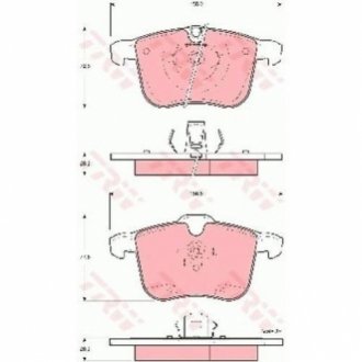 Колодки тормозные OPEL - SAAB - VAUXHALL Signum/Vectra/9-3/9-3 Sport/Vectra TRW GDB1567 (фото 1)