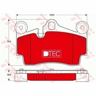 Колодки тормозные TRW GDB1653DTE (фото 1)