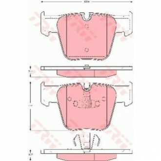 Гальмівні колодки, дискові TRW GDB1674 (фото 1)