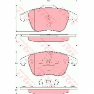 Гальмівні колодки, дискові TRW GDB1691 (фото 1)