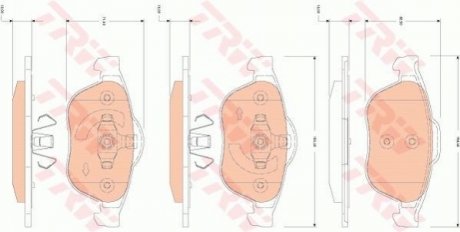 Колодки тормозные TRW GDB1823 (фото 1)