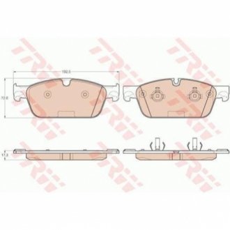 Гальмівні колодки, дискові TRW GDB1970 (фото 1)