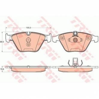 Колодки тормозные TRW GDB2021 (фото 1)