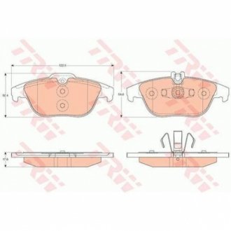 Гальмівні колодки, дискові TRW GDB2051 (фото 1)