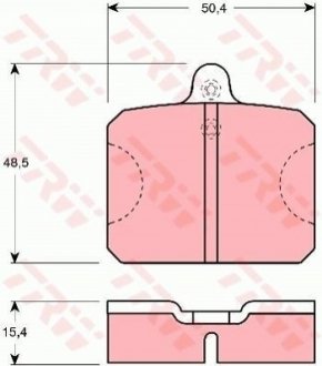 Гальмівні колодки, дискові TRW GDB300 (фото 1)