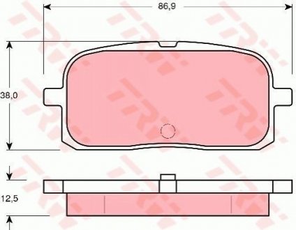 Гальмівні колодки, дискові TRW GDB3225 (фото 1)