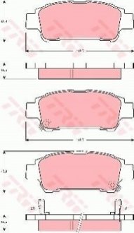 Гальмівні колодки, дискові TRW GDB3249 (фото 1)