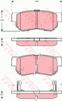 Гальмівні колодки, дискові TRW GDB3298 (фото 1)