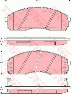 Гальмівні колодки, дискові TRW GDB3301 (фото 1)