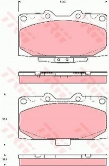 Гальмівні колодки, дискові TRW GDB3307 (фото 1)