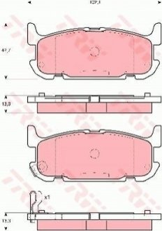 Гальмівні колодки, дискові TRW GDB3318 (фото 1)