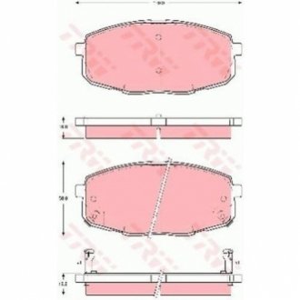 Колодки тормозные TRW GDB3342 (фото 1)