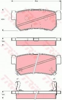 Гальмівні колодки, дискові TRW GDB3382 (фото 1)