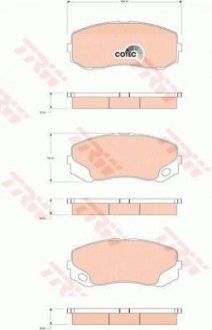 Гальмівні колодки, дискові TRW GDB3492 (фото 1)