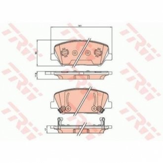Колодки тормозные TRW GDB3621 (фото 1)