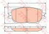 Комплект гальмівних колодок з 4 шт. дисків TRW GDB3628 (фото 1)