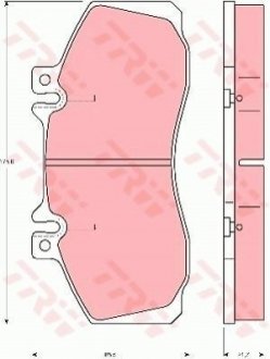 Колодки тормозные TRW GDB5050 (фото 1)