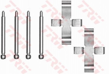 Монтажний набір гальмівної колодки TRW PFK198 (фото 1)