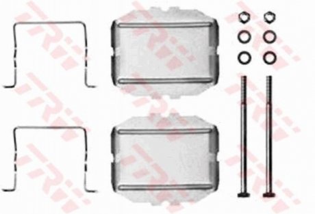 Монтажний компл.,гальм.колодки TRW PFK211 (фото 1)