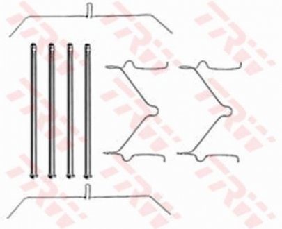 Монтажний набір гальмівної колодки TRW PFK290 (фото 1)