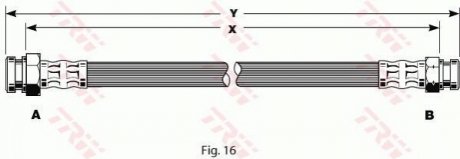 Гальмівний шланг TRW PHA188 (фото 1)