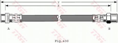 Гальмівний шланг TRW PHA418 (фото 1)