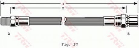 Гальмівний шланг TRW PHB123 (фото 1)