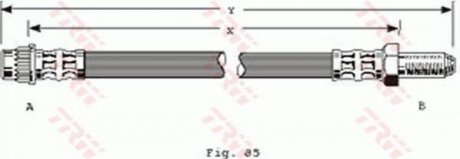 Гальмівний шланг TRW PHB288 (фото 1)