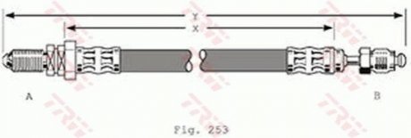 Гальмівний шланг TRW PHC279 (фото 1)