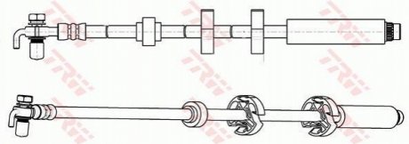 Гальмівний шланг TRW PHD1065 (фото 1)