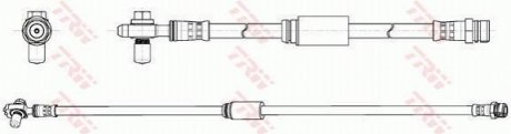 Тормозной шланг TRW PHD1163 (фото 1)