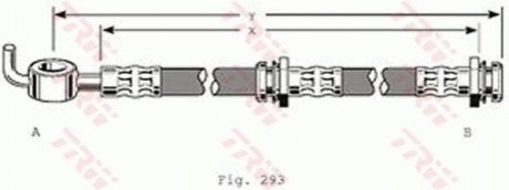 Гальмівний шланг TRW PHD122 (фото 1)