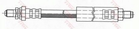 Шланг гальмівний TRW PHD379 (фото 1)