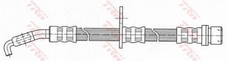 Гальмівний шланг TRW PHD411 (фото 1)