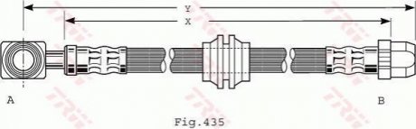 Гальмівний шланг TRW PHD479 (фото 1)