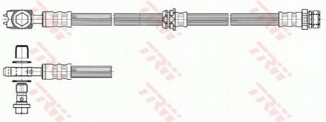 Шланг тормозной передний TRW PHD560 (фото 1)