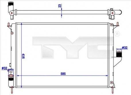 Теплообмінник TYC 7280057 (фото 1)