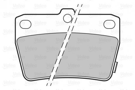 Гальмівні колодки (набір) Valeo 301673 (фото 1)