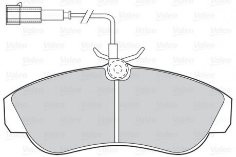 Гальмівні колодки дискові FIRST CI/FI/PE Valeo 302061 (фото 1)