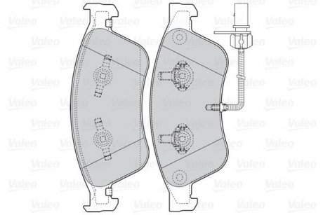 Гальмівні колодки дискові FIRST BRAKE PADS FIRST MERC C CLASS 01.07> FR Valeo 302071 (фото 1)