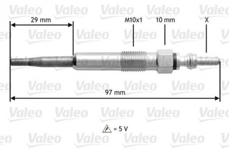 Glow-Plug Valeo 345125 (фото 1)