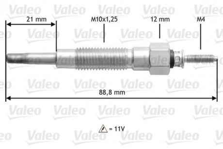 Glow-Plug Valeo 345213 (фото 1)