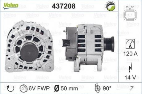 Генератор Valeo 437208 (фото 1)