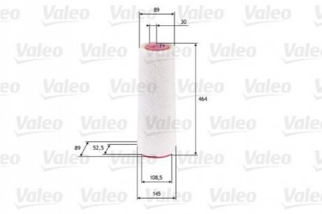 Фільтр повітряний двигуна Valeo 585625 (фото 1)