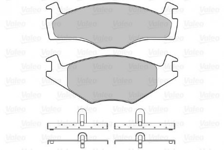 Гальмівні колодки, дискове гальмо (набір) Valeo 598258 (фото 1)