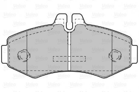 Гальмівні колодки, дискове гальмо (набір) Valeo 598299 (фото 1)